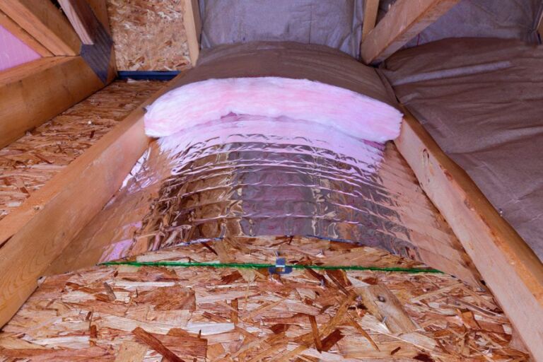 Attic insulation depth measurement in a Florida home