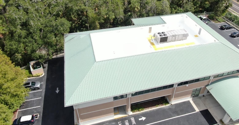 Standing-seam metal roof on a Tampa Bay home